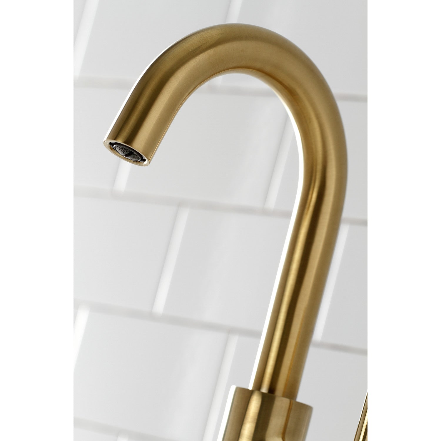 Kingston Sona LS8533DL - Concord One-Handle 1-Hole Deck Mount Bar Faucet, Brushed Brass — thumbnail 3